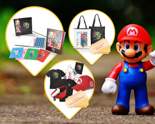 Vinci gratis kit di gadget Super Mario Bros - Omaggi da Internet